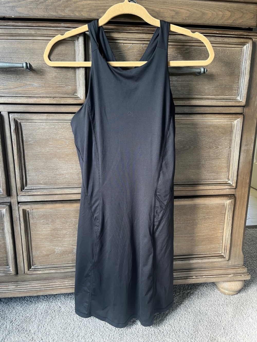 all in motion Black Racerback Mini Dress